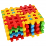 Jeu de construction blocs waffle 24 pcs pour enfants dès 2 ans