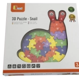 Puzzle 3D Escargot avec alphabet