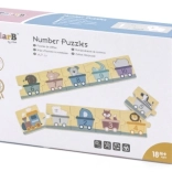 Puzzle en bois avec chiffres PolarB Montessori