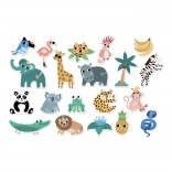 Vilac aimants en bois Jungle pour enfants
