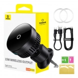 Support de téléphone magnétique pour voiture Baseus avec charge sans fil 15 W
