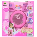 Machine à laver pour enfants à eau, à piles, rose