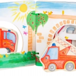 Livre en bois Pompiers