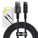 Câble Baseus Tungsten Gold USB vers USB-C, 100 W, 2 m noir