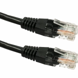 Câble patch RJ45 UTP Cat 6, 0,5 m, noir