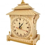 Woodcraft puzzle 3D en bois horloge avec mécanisme fonctionnel