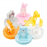 SMALL FOOT puzzle encastrable en bois animaux