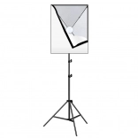 Ensemble de studio Puluz Softbox 50x70 cm avec trépied et ampoule LED