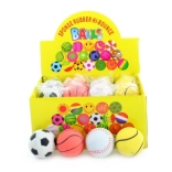 Ballons sauteurs en caoutchouc 6 cm – lot de 24 pièces