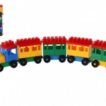 Jeu de construction train Lori pour enfants avec cinq wagons