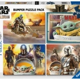 Puzzle RAVENSBURGER Star Wars : The Mandalorian 4×100 pièces