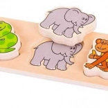 Bigjigs Baby puzzle safari en bois