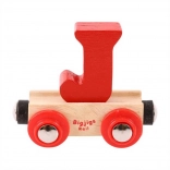 Bigjigs Rail wagon pour circuit de train en bois – lettre J