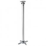 Support plafond pour projecteur, longueur réglable 110–190 cm, capacité 15 kg, couleur argent