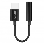 Adaptateur audio Savio USB‑C vers 3,5 mm
