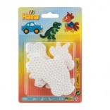 Plaque pour perles à repasser avec motifs Voiture, Perroquet et Dinosaure