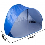 Tente de plage auto-déployante avec protection UV, grande et légère
