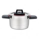 Casserole en acier inoxydable Maestro 2,3 l avec couvercle