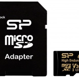Carte mémoire microSDXC High Endurance 64 Go V30 UHS‑I U3 A1 + adaptateur microSD–SD