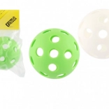 Balle de floorball en plastique 7 cm, assortiment de couleurs