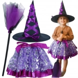 Costume de sorcière pour enfants - 3 pièces