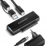 Adaptateur USB‑C 10Gbps vers SATA pour SSD/HDD 2,5"/3,5" FASTPORT X avec alimentation et câble 60 cm