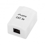 Prise réseau murale Lanberg RJ45 Cat 5E blanche