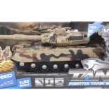 Char beige à piles avec volant d’inertie