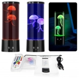 Lampe LED décorative avec méduses, alimentation par piles et câble USB
