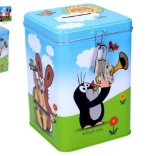 Tirelire KRTEK en métal avec cadenas 11 × 15 cm