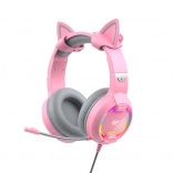 Casque gaming avec oreilles de chat Havit Gamenote RGB rose
