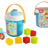 Seau avec formes à encastrer pour enfants