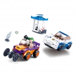 Kit de construction Poursuite policière avec voiture à remontage