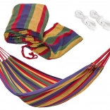 Hamac de jardin en tissu avec housse, capacité 120 kg