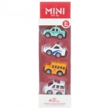 Set de petites voitures métalliques 4 pcs