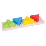 Bigjigs Toys puzzle à encastrer – fractions triangulaires