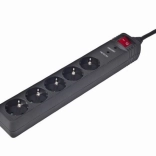 Multiprise parafoudre avec 5 prises Schuko, 3 m