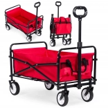 Chariot de jardin pliable rouge 48x90 cm MultiGarden