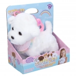 Chien en peluche marcheur avec télécommande filaire 22 cm