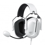 Casque gaming HAVIT H2033D, blanc‑noir