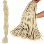 Tresse synthétique blonde claire 60 cm