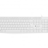 Clavier blanc Natec Nautilus avec pavé numérique