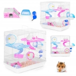 Cage à plusieurs étages pour hamsters et petits rongeurs avec équipement complet PETSI