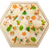 hess puzzle mosaïque lama 24 pièces