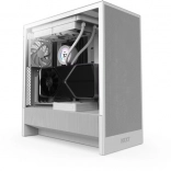 NZXT H5 Flow RGB blanc Boîtier PC Midi Tower avec fenêtre