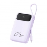 Batterie externe Mcdodo 10 000 mAh avec câble Lightning, 22,5 W (violet)