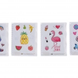 Bloc spiralé ligné 11,5 x 14,5 cm 50 pages MIX