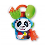 ANDRONI ensemble pour le sable motif panda avec arrosoir, format petit, 6 pièces