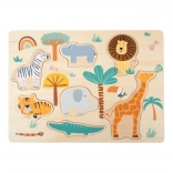 Puzzle d’encastrement en bois safari small foot