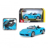Bburago 1:24 Porsche 718 Boxster Bleu